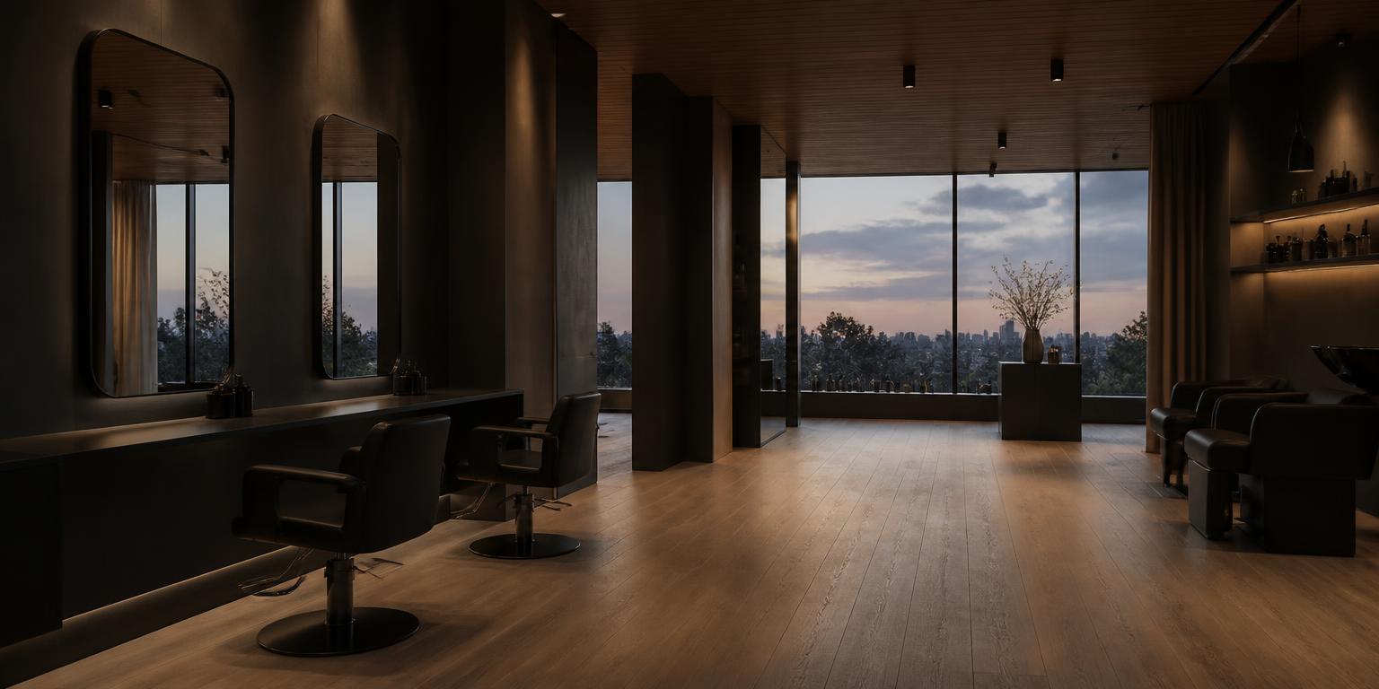 Interior of a modern salon